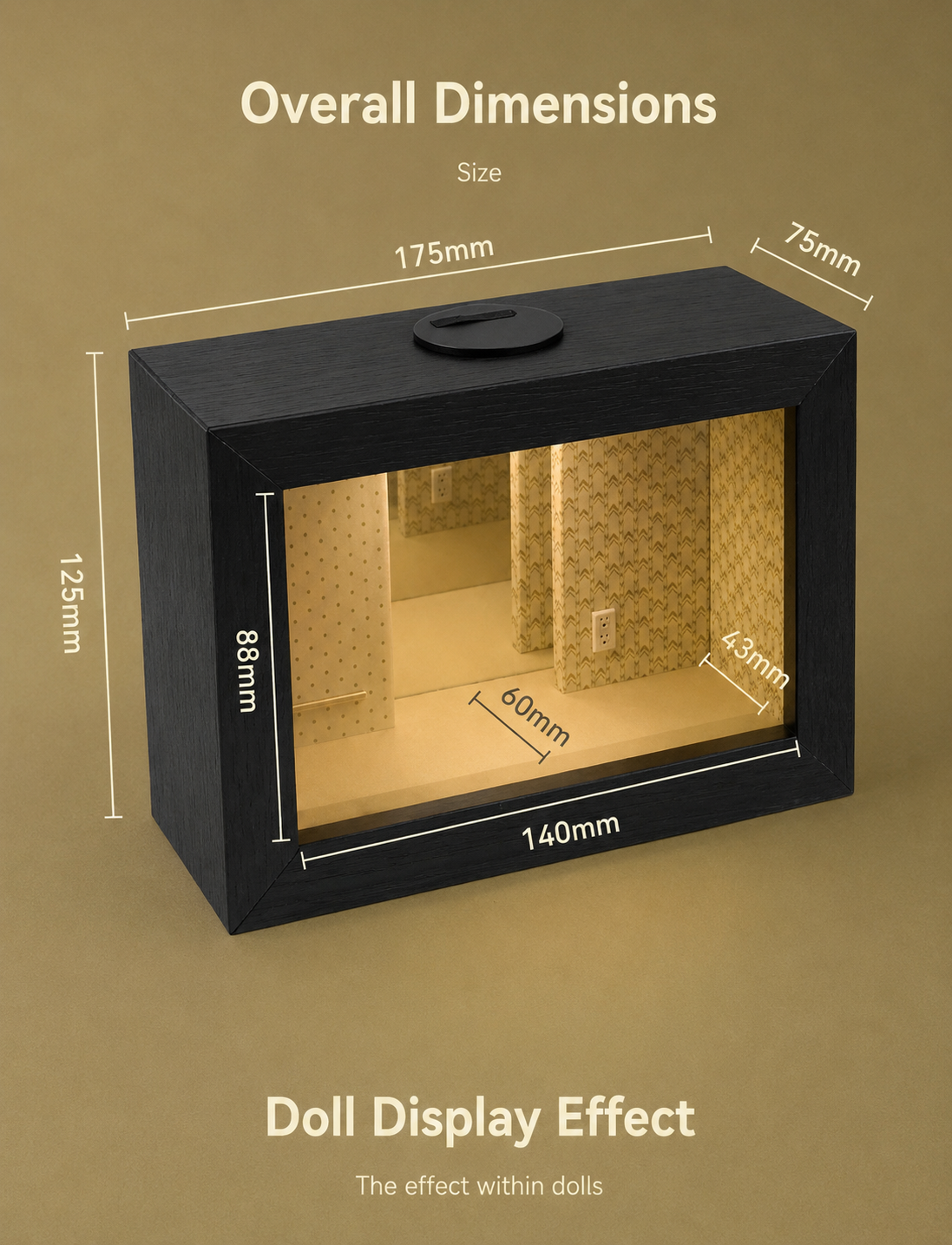 Backrooms Infinity Mirror Diorama “Level 0”